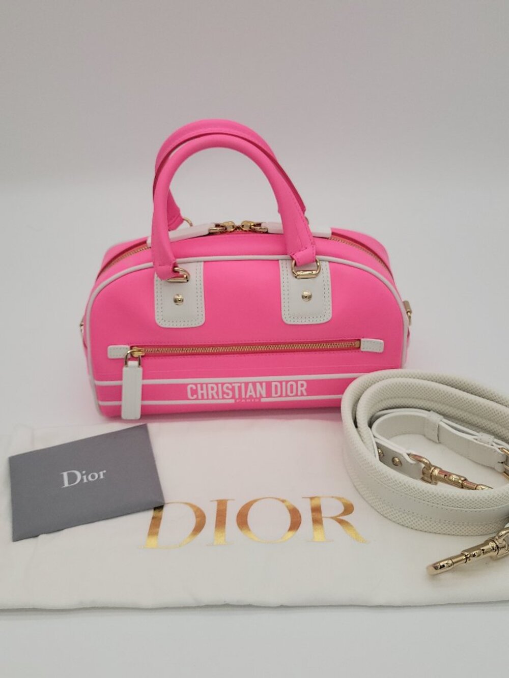 Dior Vibe Zip Bowling Bag
